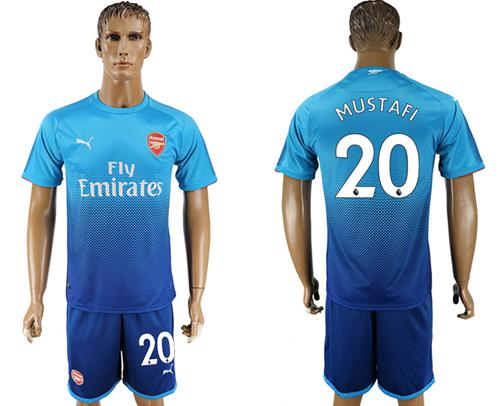Arsenal #20 Mustafi Away Soccer Club Jersey